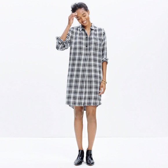Madewell Dresses & Skirts - Madewell Flannel Shirt Dress (XXS)
